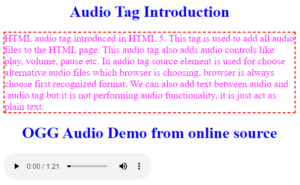 HTML Audio Tag | Learn How does the Audio Tag works in HTML?