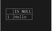 isnull sql server output 1