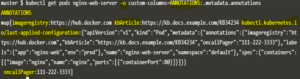 kubernetes annotations kubernetes annotations
