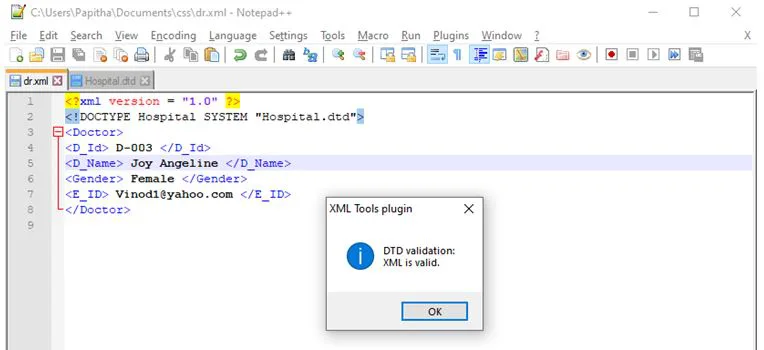 xml validation 2
