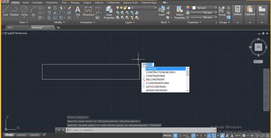 How to stretch part of a solid object on AutoCAD 2020 