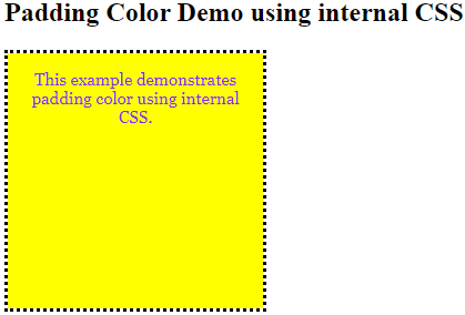 CSS Padding Color - 3