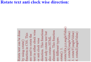 CSS Rotate Text | Complete Guide to CSS Rotate Text with Examples