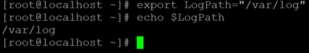 Linux Export Example 3A