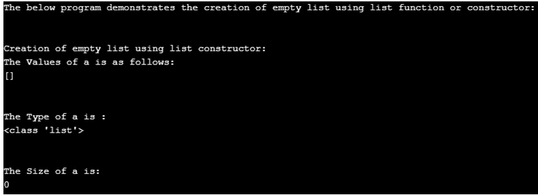 Python Empty List-1.2