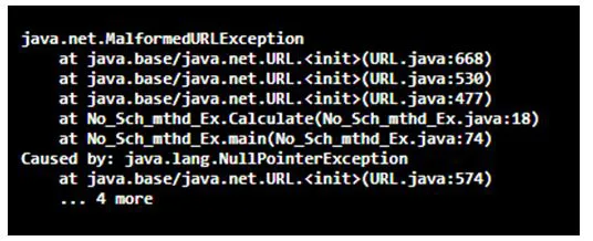 Types of Exception in Java 9