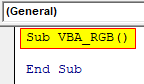 VBA RGB Example 1-1