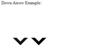 html angle down