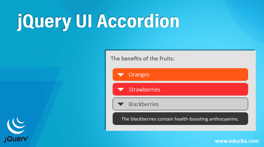 jQuery UI Accordion | Syntax and Parameters | Examples