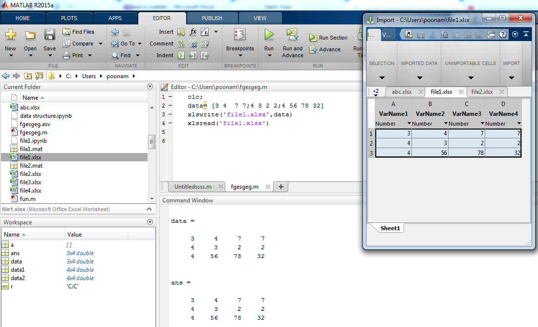 matlab import csv as cell array