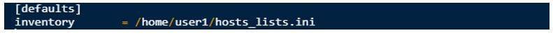 Ansible Inventory File 1