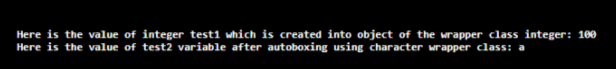 Autoboxing in Java output 1