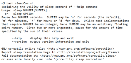 Bash Sleep Command output 2