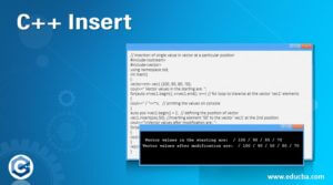 C++ Insert | How does the Insert function works in C++ with examples?