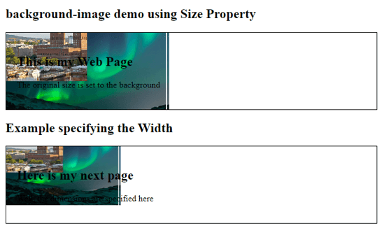 Size Property Example 4