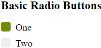 CSS Radio Button - 1