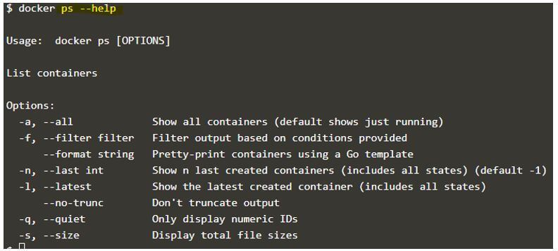 Docker List Containers 2