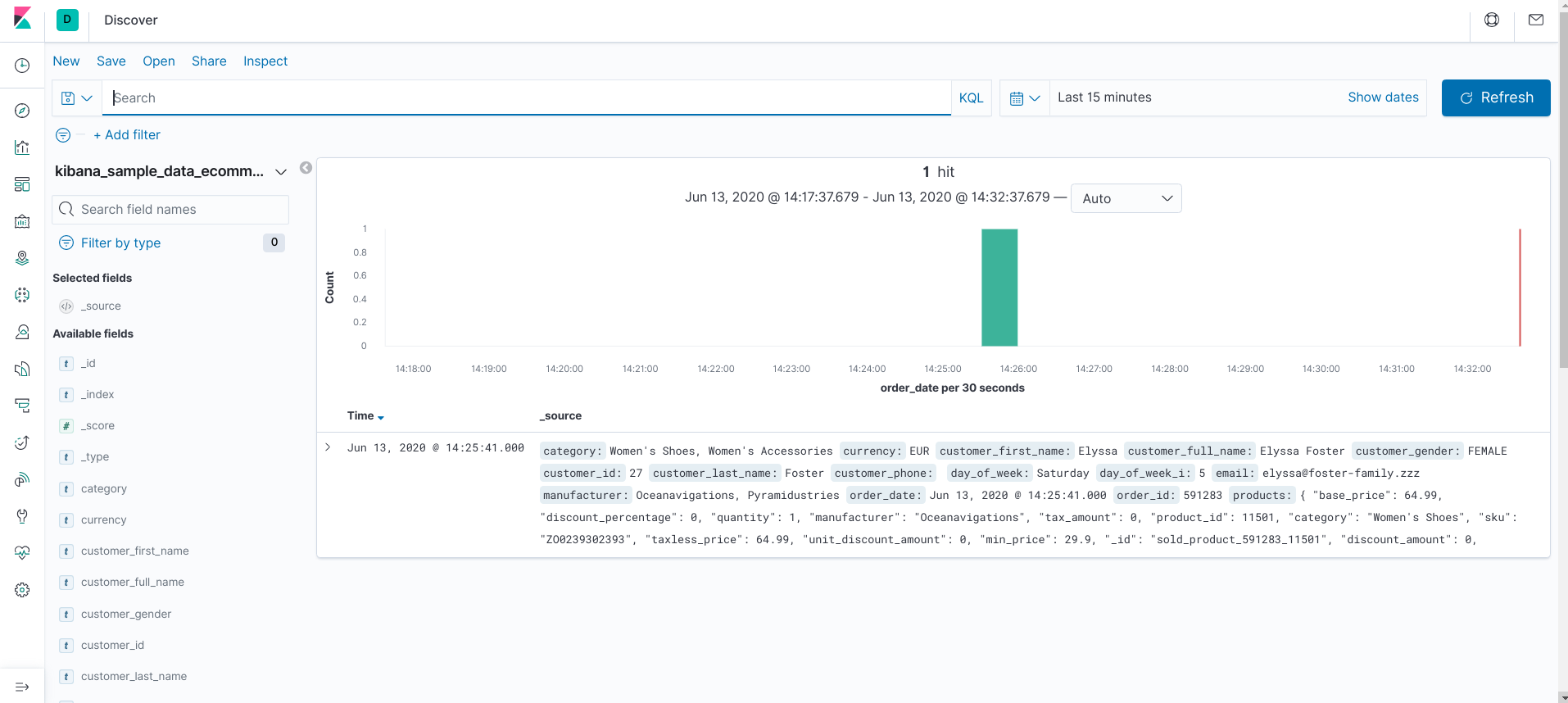 Kibana Discover Example 7