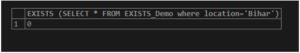 MySQL EXISTS | How EXISTS works in MySQL with Query Examples
