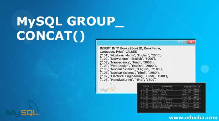 MySQL GROUP_CONCAT() | Working Of MySQL CONCATE() Function