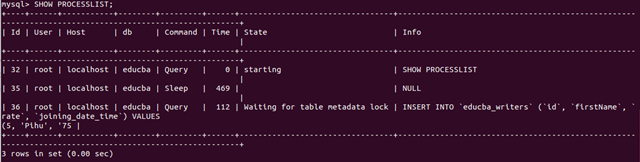 MySQL Lock Table - 7