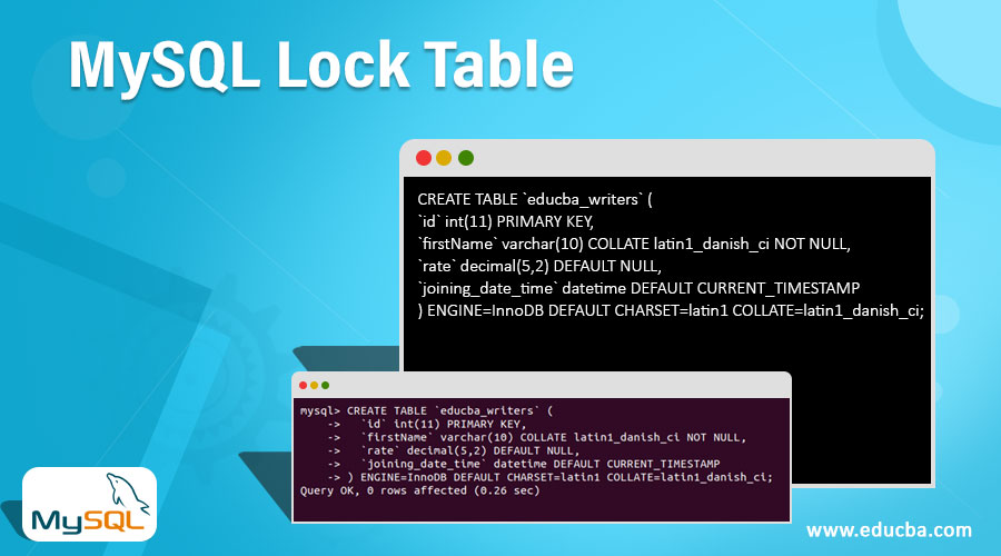 Mysql Lock Table | How To Implement Mysql Lock Table With Examples
