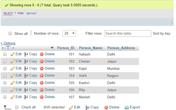 MySQL REINDEX - 1