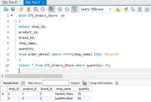 MySQL WITH | How WITH Clause Works in MySQL?