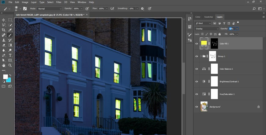 Insister Sygdom til eksil Night Effect in Photoshop | Transforming Picture from Day to Night