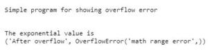 python overflowerror math range error
