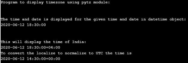 Python Timezone - 3
