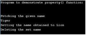 property assignment python