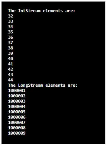 Range in Java 3