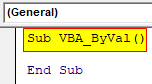 VBA Byval Example 1-2