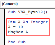VBA Byval Example 2-1