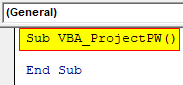 VBA Project Password Example 1-2