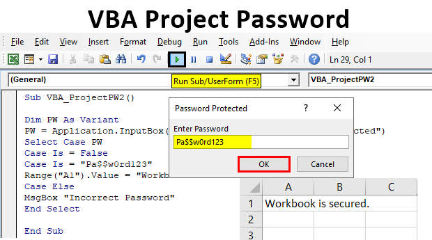 How To Open A Password Protected Excel File Using Vba