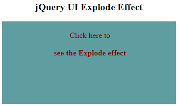 jQuery UI effect() Example 3
