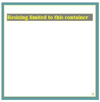 jQuery UI resizable Example 4
