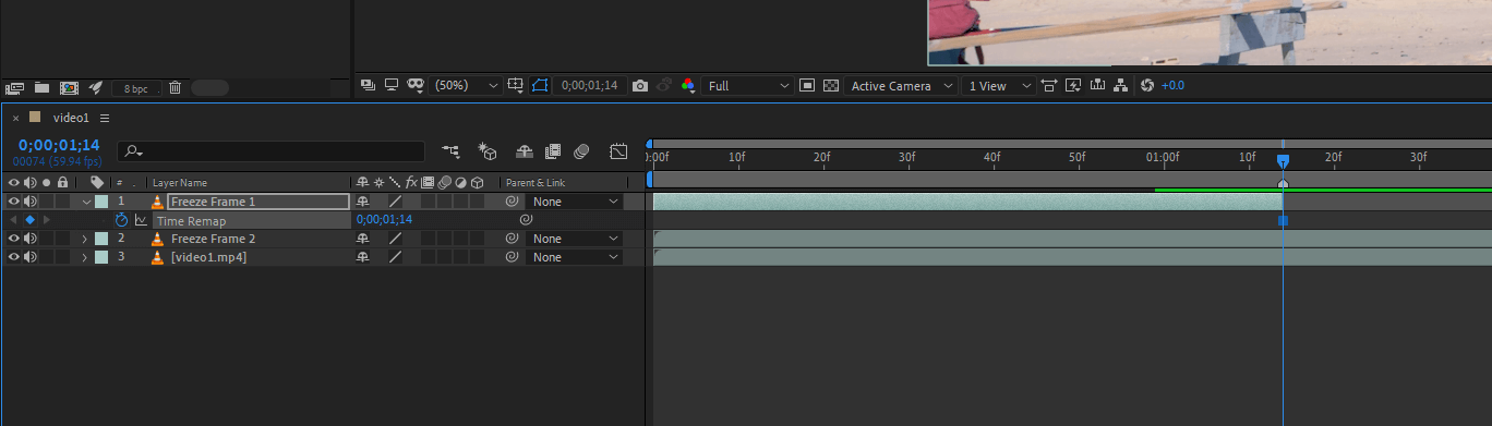 After Effects Freeze Frame output 10