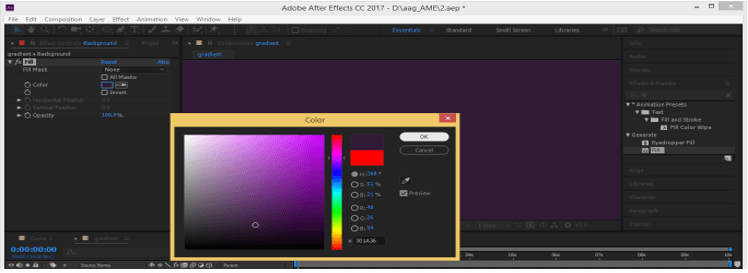 After Effects Gradient output 14