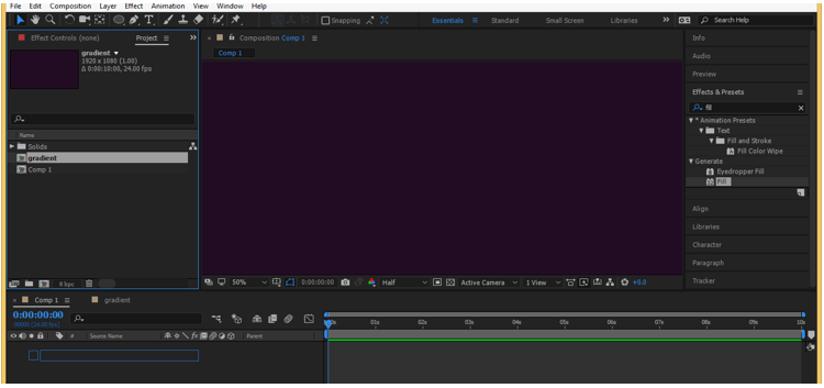 After Effects Gradient 