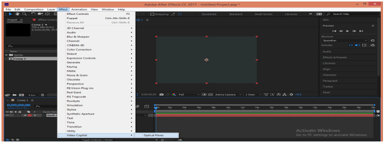 After Effects Optical Flares output 6