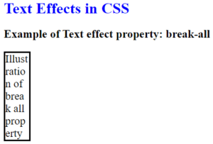 CSS Text Effects | Examples of CSS Text Effects with Explanation