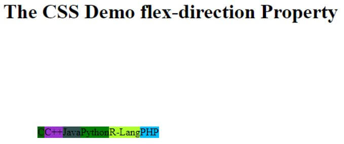 CSS flex-direction 3