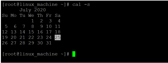 Linux Cal Command Examples To Implement Linux Cal Command