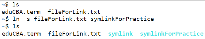 Linux Symbolic Link output 1