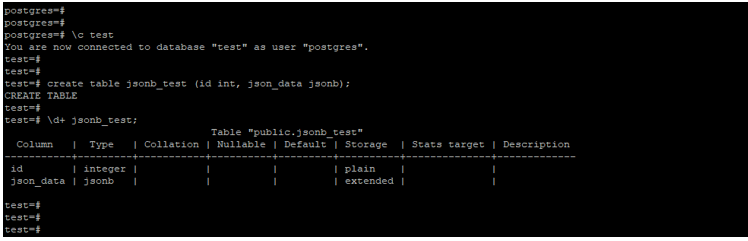 PostgreSQL jsonb output 1