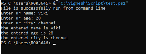 How to run PowerShell Command in Command Prompt ? 