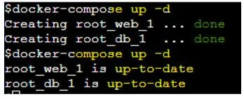 docker-compose up